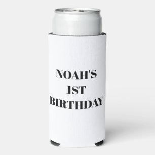 First Birthday favours decorations 1,2,3,4,6,7,8 3 Seltzer Can Cooler