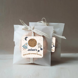 First Birthday, First orbit around the sun! Square Sticker