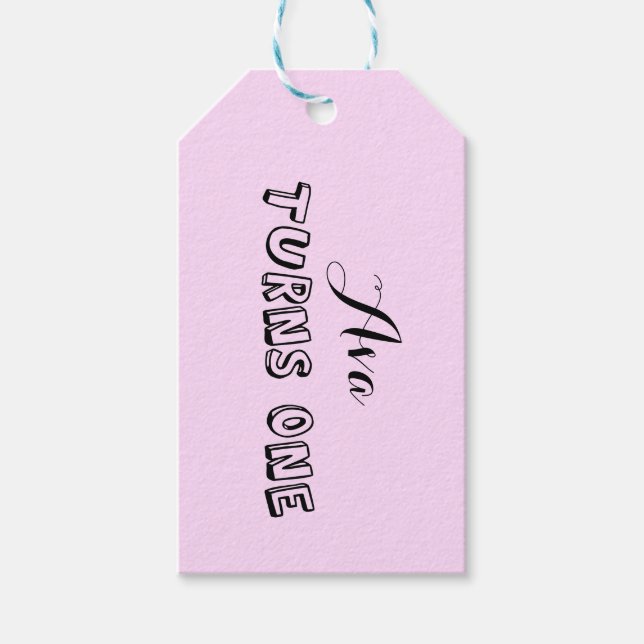 First Birthday Gift Tag (Front)