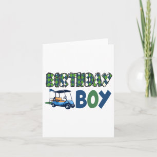 First Birthday Golf Family Matching Golfer Birthda Card
