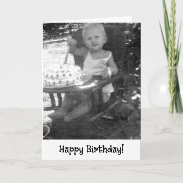 First Birthday Greeting Card (Front)