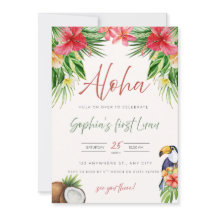 First Birthday Invitation - Aloha