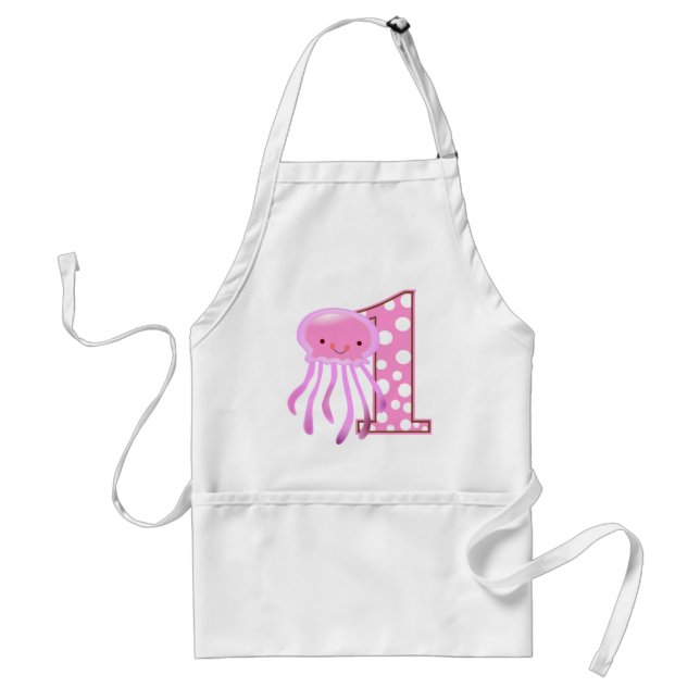 First Birthday Jellyfish Standard Apron (Front)