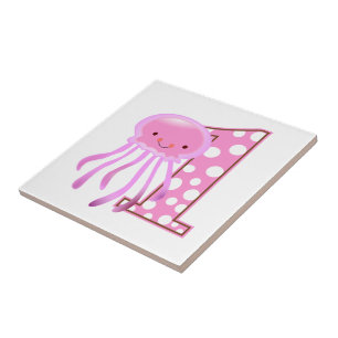 First Birthday Jellyfish Tile