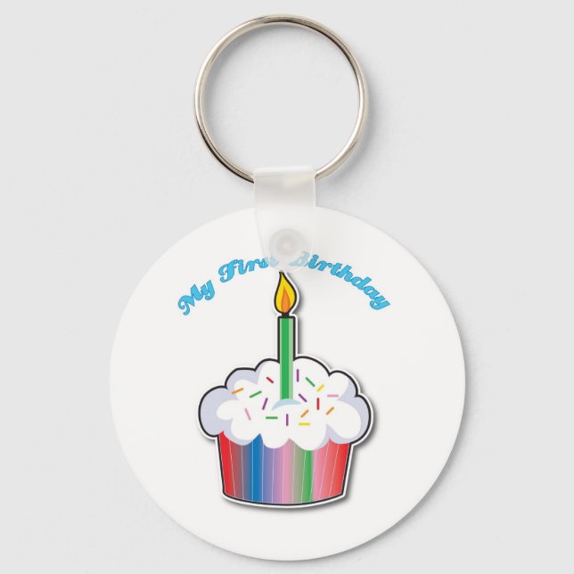 First Birthday Key Ring (Front)
