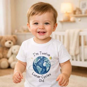 First Birthday Lunar Cycles Shirt