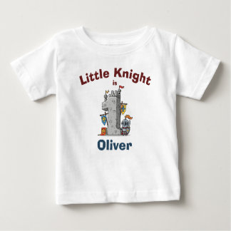 First Birthday Medieval Castle & Knight  Baby T-Shirt