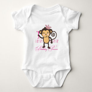 First Birthday Monkey Princess Shirt