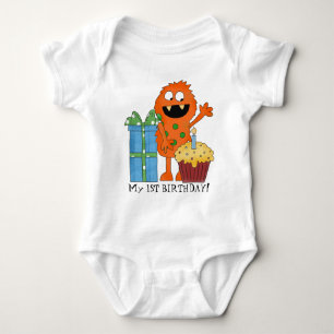 First Birthday Monster baby bodysuit