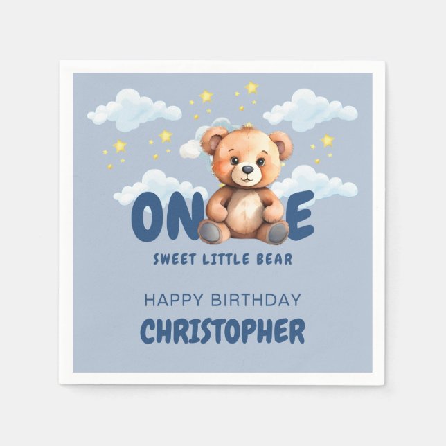 First Birthday Napkins (Front)