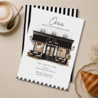 First Birthday Oh Là Là Black & White Paris Café