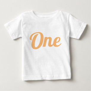 First Birthday Orange Baby T-Shirt