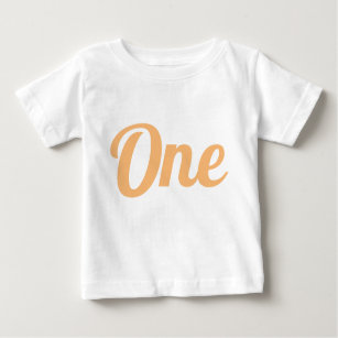 First Birthday Orange Baby T-Shirt