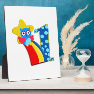 First Birthday Owl Plaque