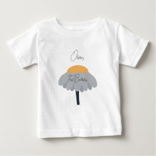 First Birthday Party Camomile Flower Cute Pastel Baby T-Shirt