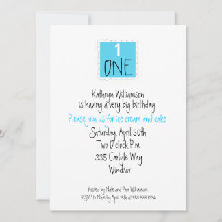 First Birthday Party Invitation