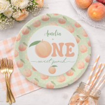 First Birthday Party One Sweet Peach 