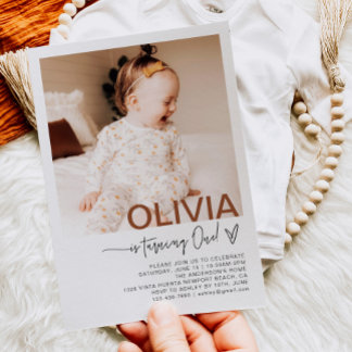 First Birthday Photo Invitation