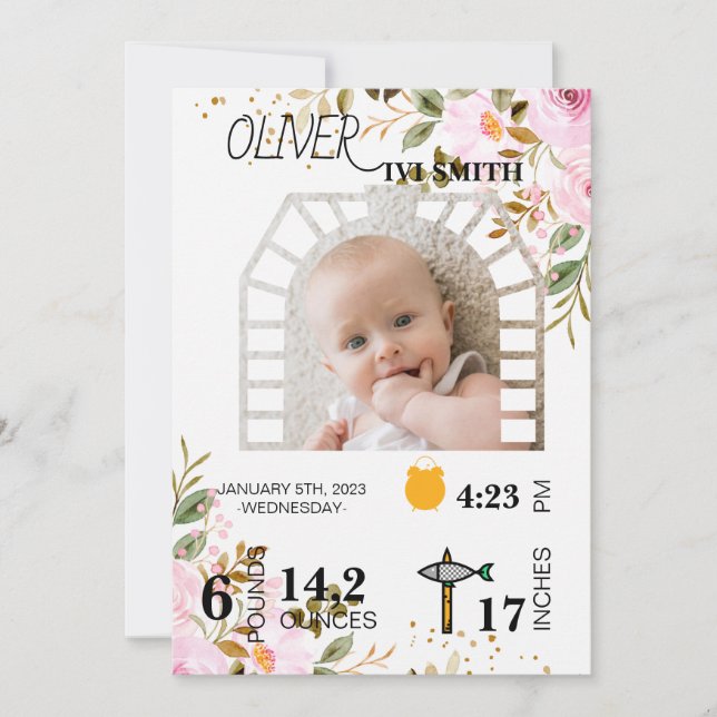 First Birthday Photo Sign Template 1st Birthday  (Front)