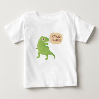 First Birthday, Rawr! I'm 1, Cute Dino Baby T-Shir