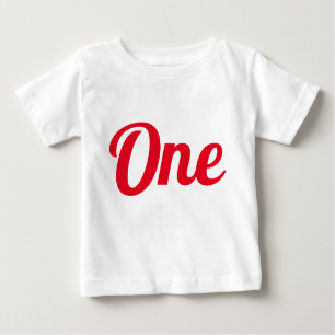 First Birthday Red Baby T-Shirt