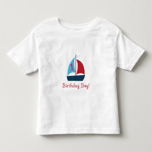 First Birthday Sail Boat T-Shirt