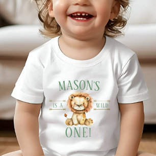 First Birthday Wild One Lion Shirt