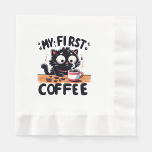 First Black Coffee Adventure Napkin