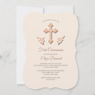 First Bloom Religious Invitations