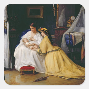 First Born, 1863 Square Sticker