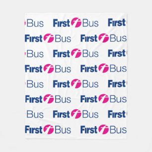 First Bus Throw Blanket