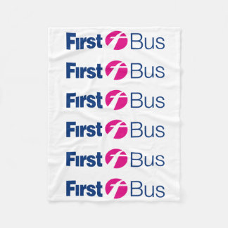First Bus Throw Blanket 