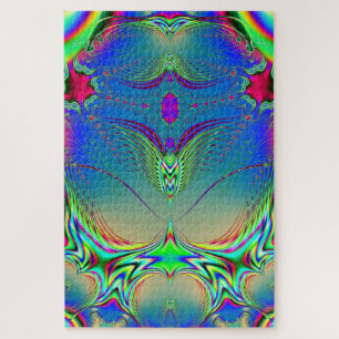 First Butterflies of Spring Fractal Abstract Art Jigsaw Puzzle