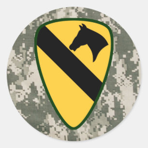 First Calvary Division Round Stickers
