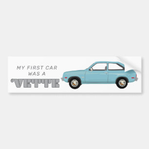First car Chevrolet Chevette Vette retro classic Bumper Sticker