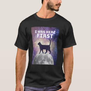 First Cat On The Moon Cosmic Cat T-Shirt