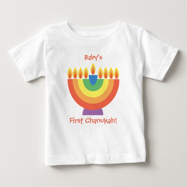 First Chanukah / Hannukah T Shirt (Front)