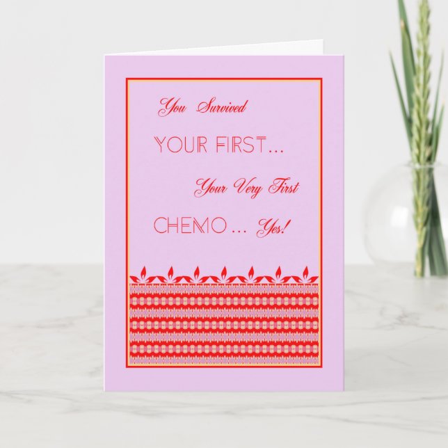First Chemo Survival Card (Front)