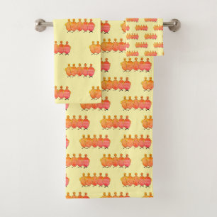First: Chicken Or The Egg Yellow Bath Towel Set