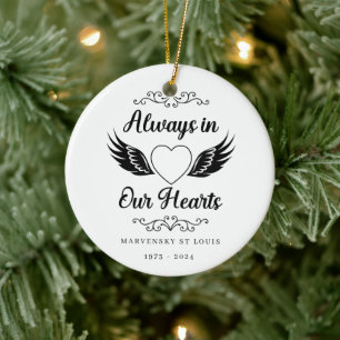 First Christmas always in our heart memorial Ceramic Tree Decoration