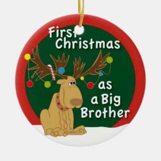 First Christmas as a Big Brother Ceramic Tree Decoration