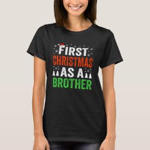 First Christmas As A Brother 1st Christmas Newborn T-Shirt