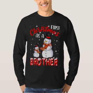 First Christmas As A Brother 2021 Pregnancy Announ T-Shirt