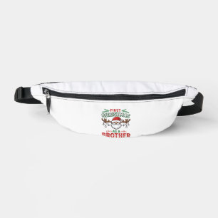 First Christmas As a Brother Santa Gnome Bum Bags