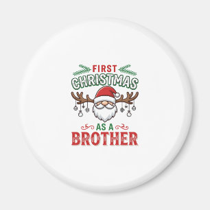 First Christmas As a Brother Santa Gnome Magnet