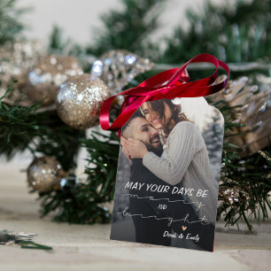 First Christmas as a Couple Personalised Photo Gift Tags