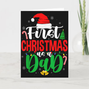 First Christmas As A Dad New Daddy 1st Christmas  Card