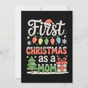 First Christmas As A Dad New Mummy 1st Christmas Holiday Card