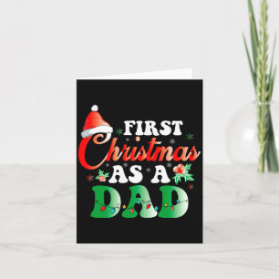 First Christmas As A Dad Xmas Lights New Dad Chris Card