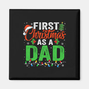 First Christmas As A Dad Xmas Lights New Dad Chris Magnet